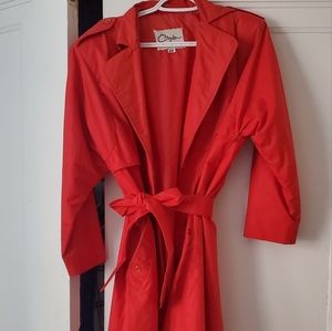 Vintage red rain coat ❤️